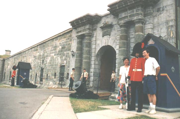 quebec guard and us.JPG (50822 bytes)
